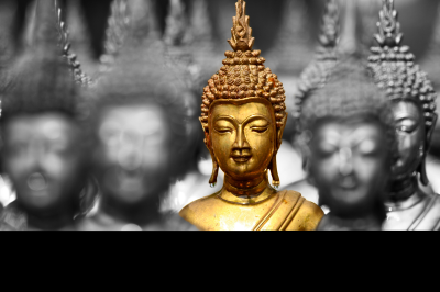Golden Buddha Psychic Image
